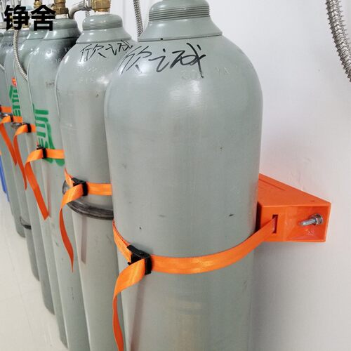 实验室医院工厂气瓶固定不锈钢绑带链条塑料钢瓶固定氧气筒乙炔氮