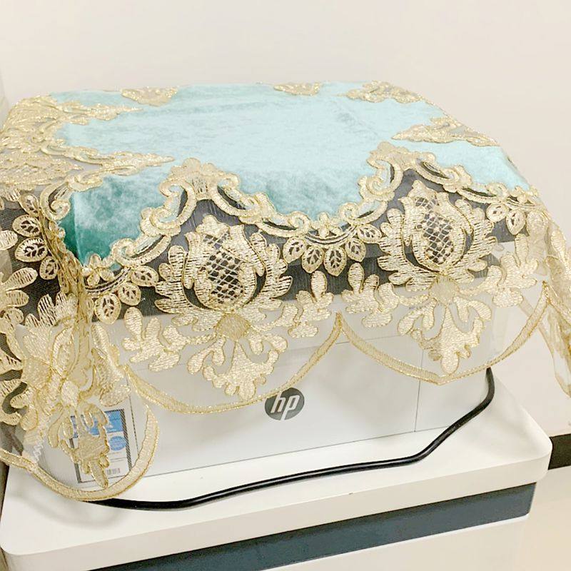 打印机盖布小茶具防尘布传真机电脑蕾丝防尘罩一体复印机防尘罩布,居家布艺,万能盖巾,淘宝优惠券,粉丝福利购,淘宝优惠卷