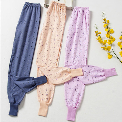 3条秋裤女士纯棉中老年高腰老人妈妈线裤大码棉毛裤睡裤衬裤重阳