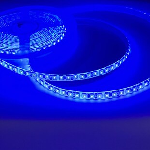 12VLED灯带蓝色灯带24V蓝光灯条220V家装高亮超薄贴片低压自粘
