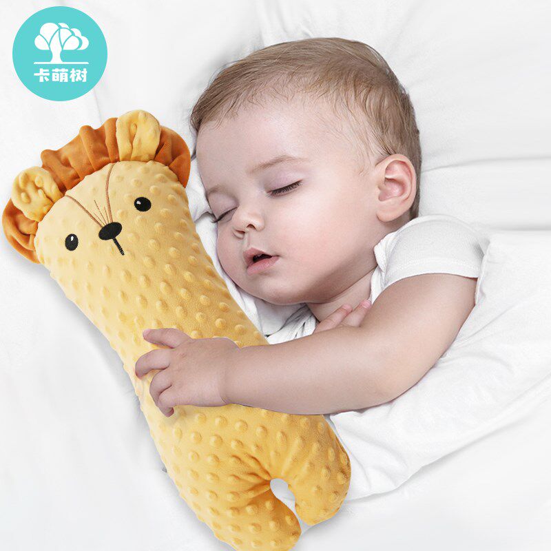婴儿安抚枕头侧睡挡枕糖果枕宝宝躺睡神器睡觉抱枕靠背玩偶安抚巾