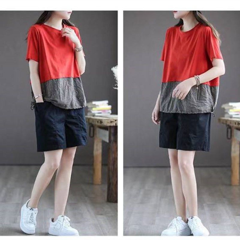 新款宽松大码中年妈妈装纯棉五分裤子夏季高腰显瘦百搭短裤阔腿裤,女装/女士精品,大码连衣裙,淘宝优惠券,粉丝福利购,淘宝优惠卷