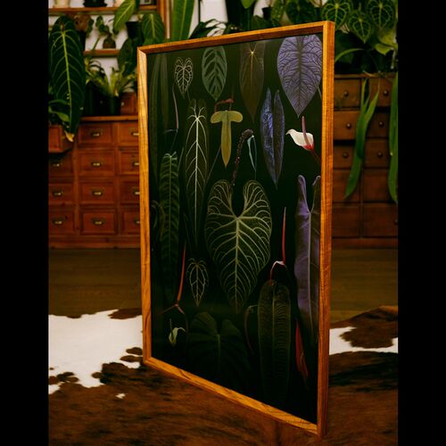 【大尺寸光栅画】光栅原理热植图谱生日礼物装饰画 浇浇植物超市