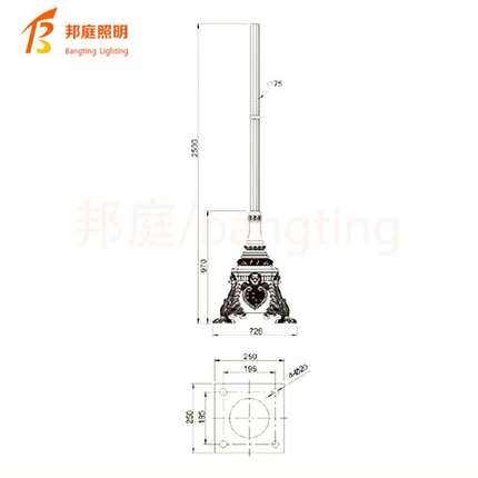 现代简约 户外防水 LED不锈钢草坪灯室外别墅花园 庭院灯 景观灯