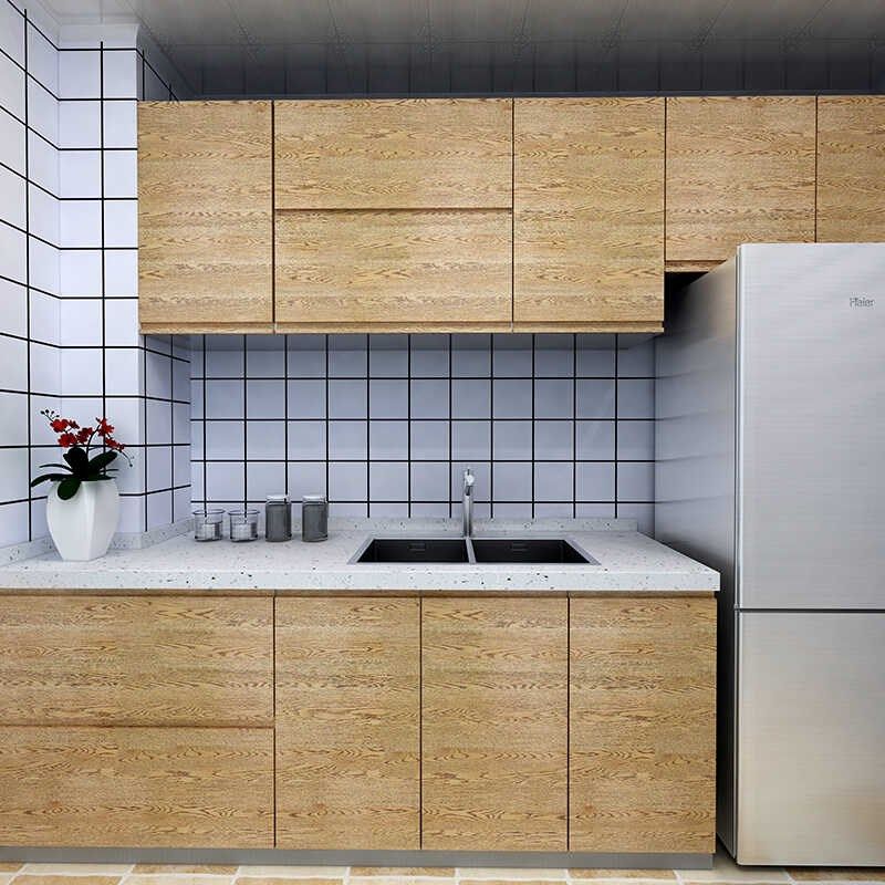 pvc木纹贴纸自粘翻新家具贴膜加厚防水防潮墙纸防油耐高温桌面贴,家居饰品,软装墙贴,淘宝优惠券,粉丝福利购,淘宝优惠卷