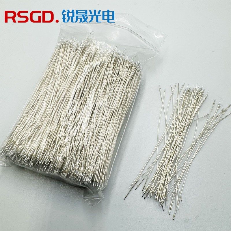 发光字透明线双头带锡银色漆包线LED灯串连接线跳线霓虹灯配件
