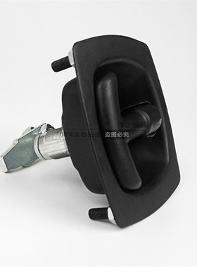 MS858C压缩型锁工业柜锁黑色迫紧面板工程车汽车门方锁机罩T型锁