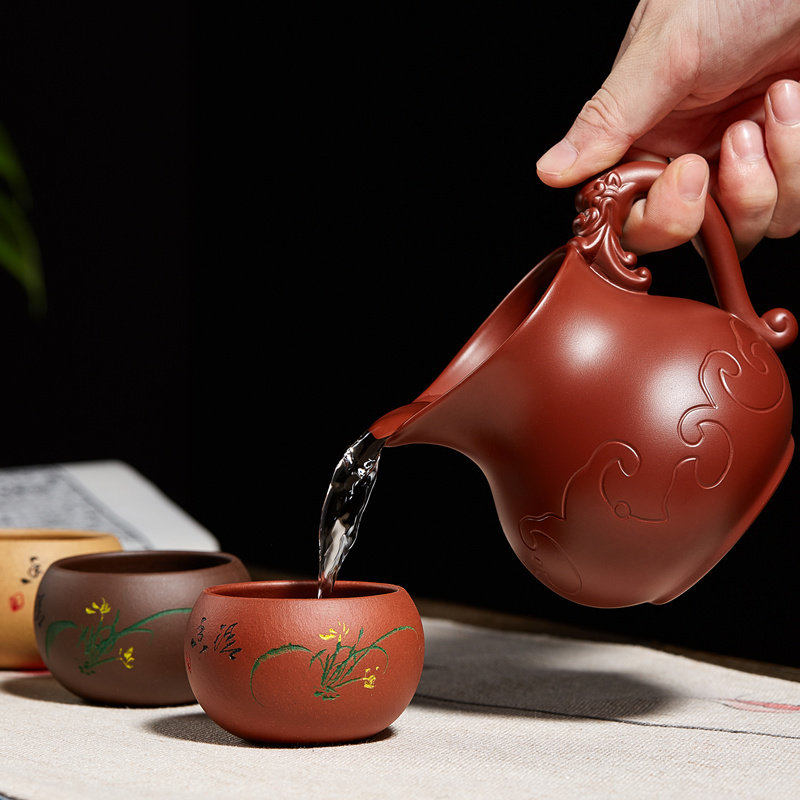 尊壶宜兴原矿紫砂公道杯大号装茶分茶器功道公杯功夫茶具茶漏套装