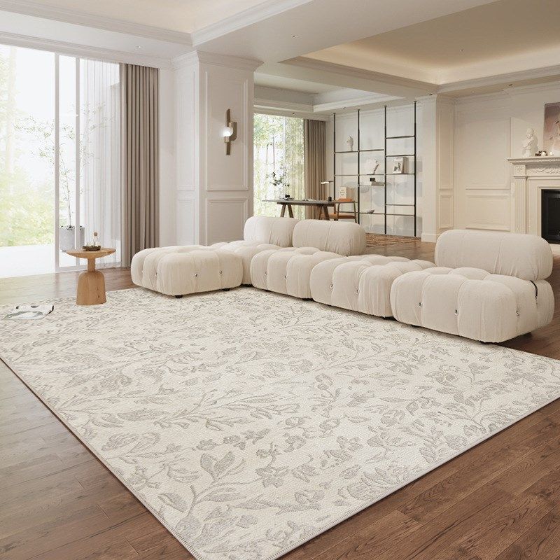 客厅地毯2024新款防水免打理碎花奶油风茶几毯轻奢高级感床边地垫,居家布艺,地毯,淘宝优惠券,粉丝福利购,淘宝优惠卷