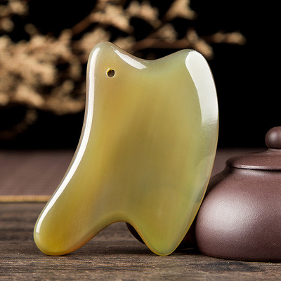 白水牛角美容院面部板全身通用刮痧脸部专用美容按摩片