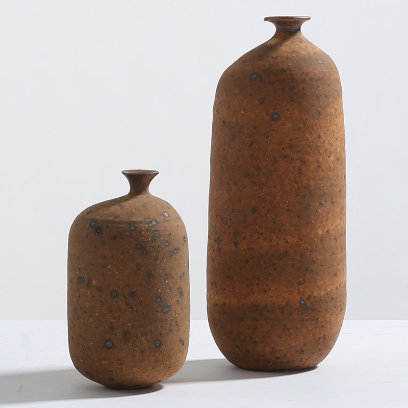 新中式复古陶罐小口花器景德镇陶瓷花瓶禅意插花客厅茶几桌面摆件,家居饰品,花瓶,淘宝优惠券,粉丝福利购,淘宝优惠卷