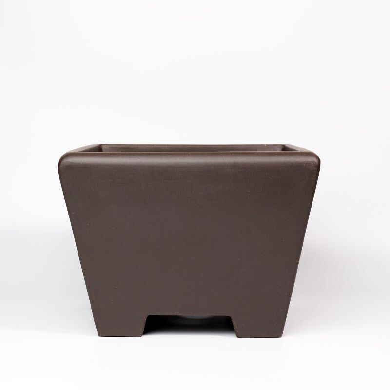 蔓木人紫砂宜兴紫砂花盆大四方盆景盆精品手工素面松树梅桩盆古典