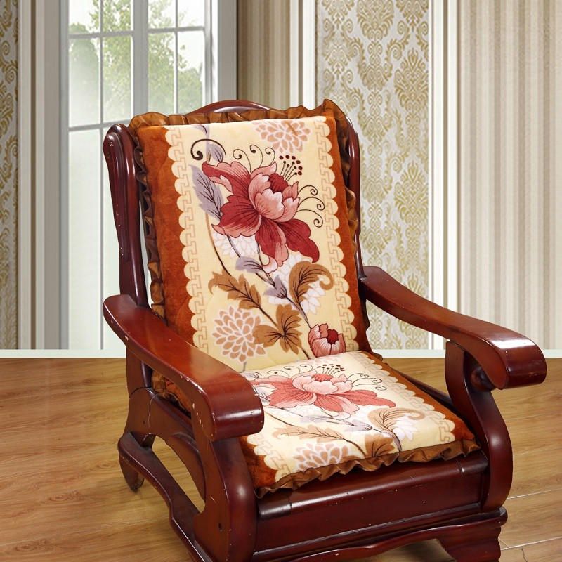 椅垫实木沙发椅子垫带扶手靠背椅中式餐椅办公椅单人坐垫靠垫一体