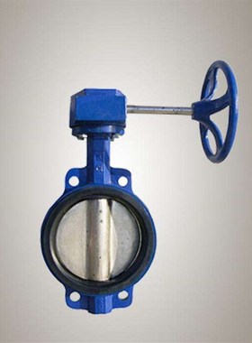 D371X-10/16ZB1 涡轮蜗杆传动蝶阀 对夹式蝶阀DN100 不锈钢板四氟