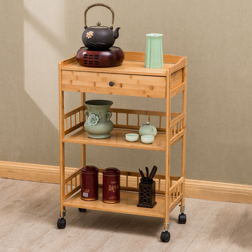可移动茶水架沙发边几角几车茶水车客厅茶边柜小茶桌小桌子茶几竹