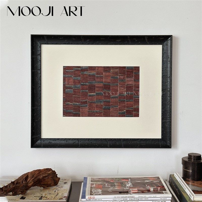 木吉法式复古沙发背景墙装饰画老钱风客厅餐厅挂画中古风高级感画