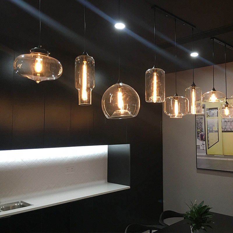 复古店铺商用奶茶装饰创意小吊灯单头吧台餐厅灯过道个性玻璃灯具,家装灯饰光源,床头/玄关/吧台/过道吊灯,淘宝优惠券,粉丝福利购,淘宝优惠卷