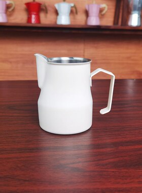 咖啡拉花缸新手不锈钢拉花杯咖啡机配套奶泡杯子尖嘴带刻度打奶缸