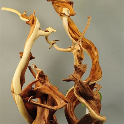 太行崖柏摆件根雕摆件倒流香摆件红白料摆件陈化料毛料笔筒摆件