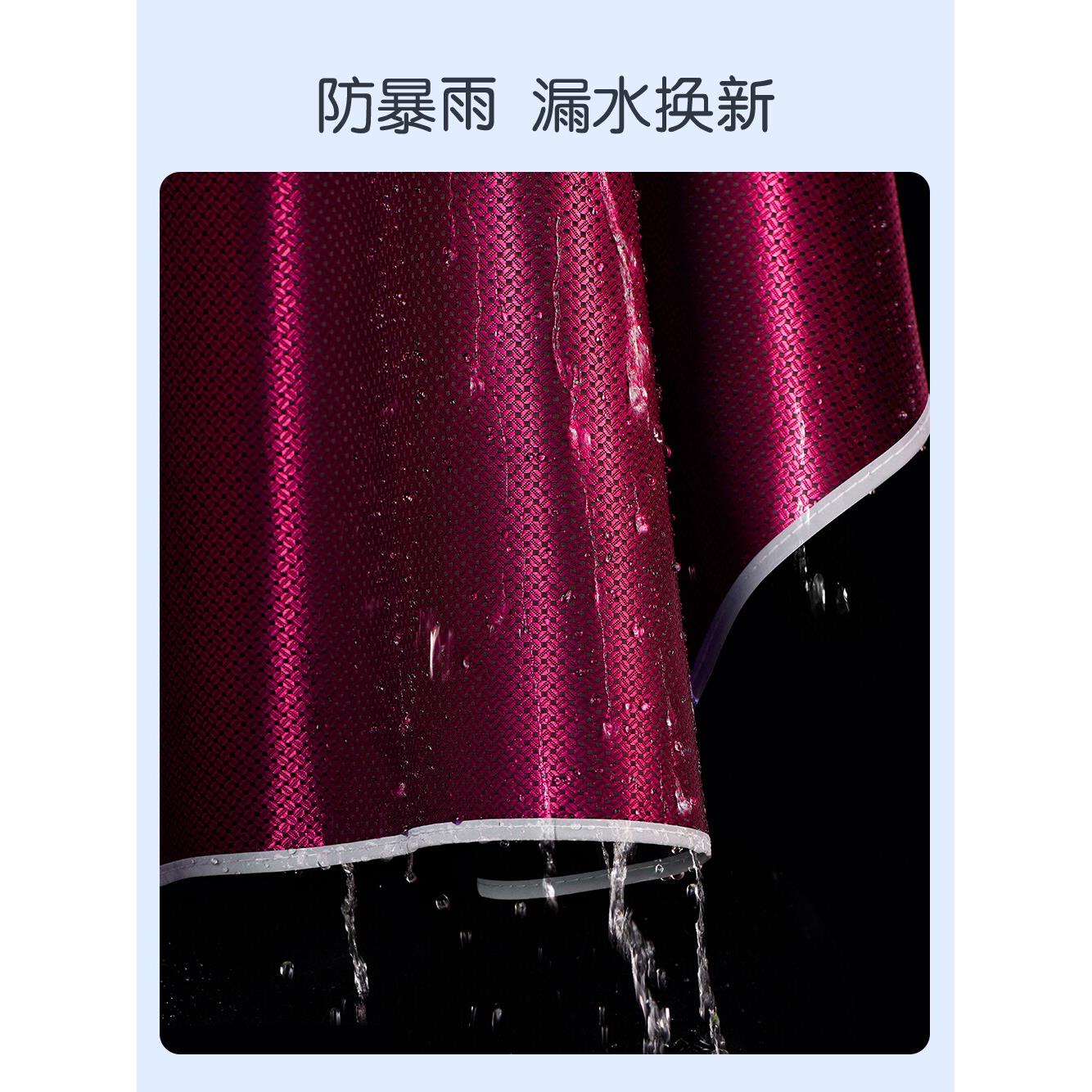 前置亲子母子款双人三人雨衣加厚加大摩托电瓶电动车防暴雨雨披图片