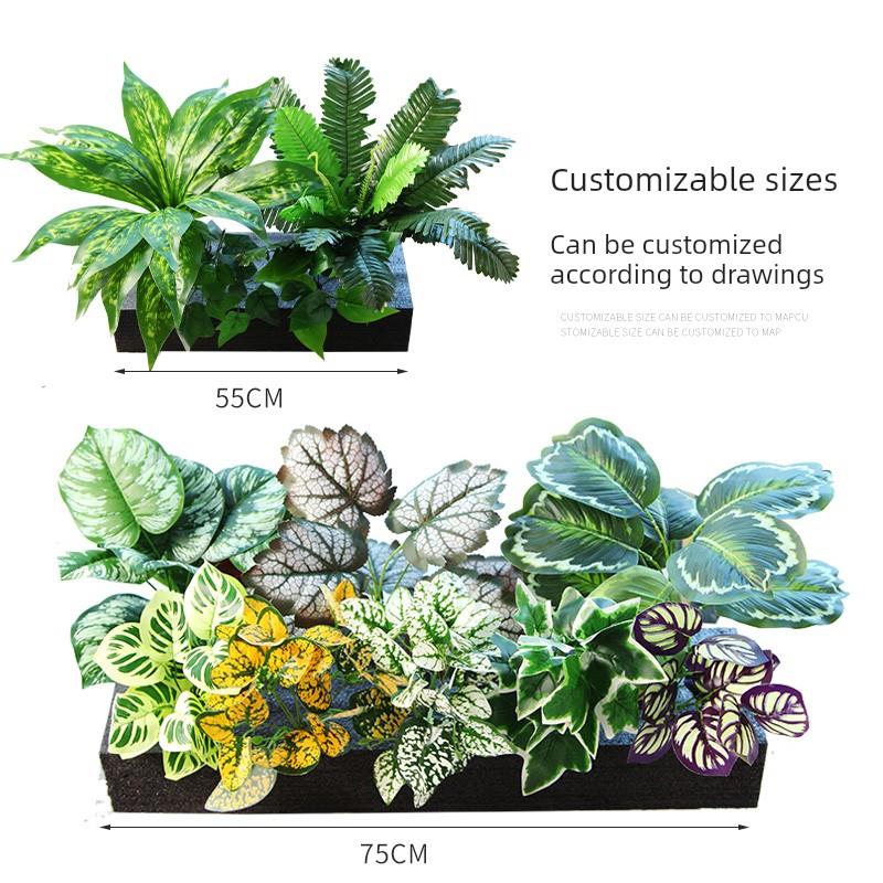 采购产品人造花，人造插花，植物分区，绿色植物组合，花槽，香蕉