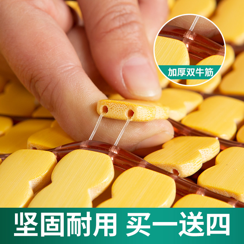 新款竹块麻将席1.8m米碳化1.2m单人床折叠学生竹席垫1.5m双人凉席