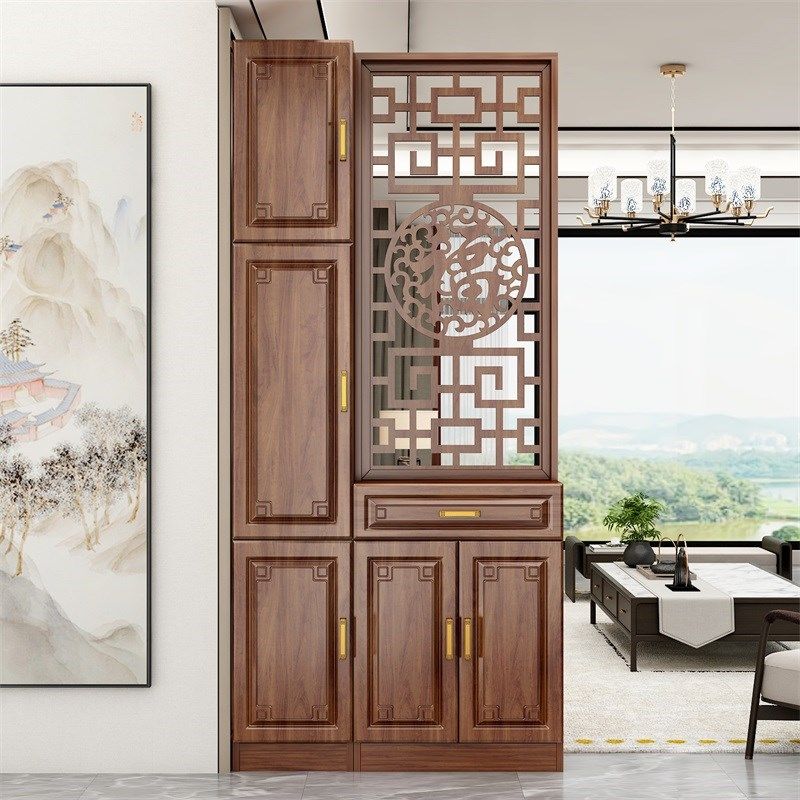 玄关柜入户正对门客厅高级感中式屏风鞋柜一体门厅柜隔断双面新款,住宅家具,门厅/玄关柜/玄关架,淘宝优惠券,粉丝福利购,淘宝优惠卷