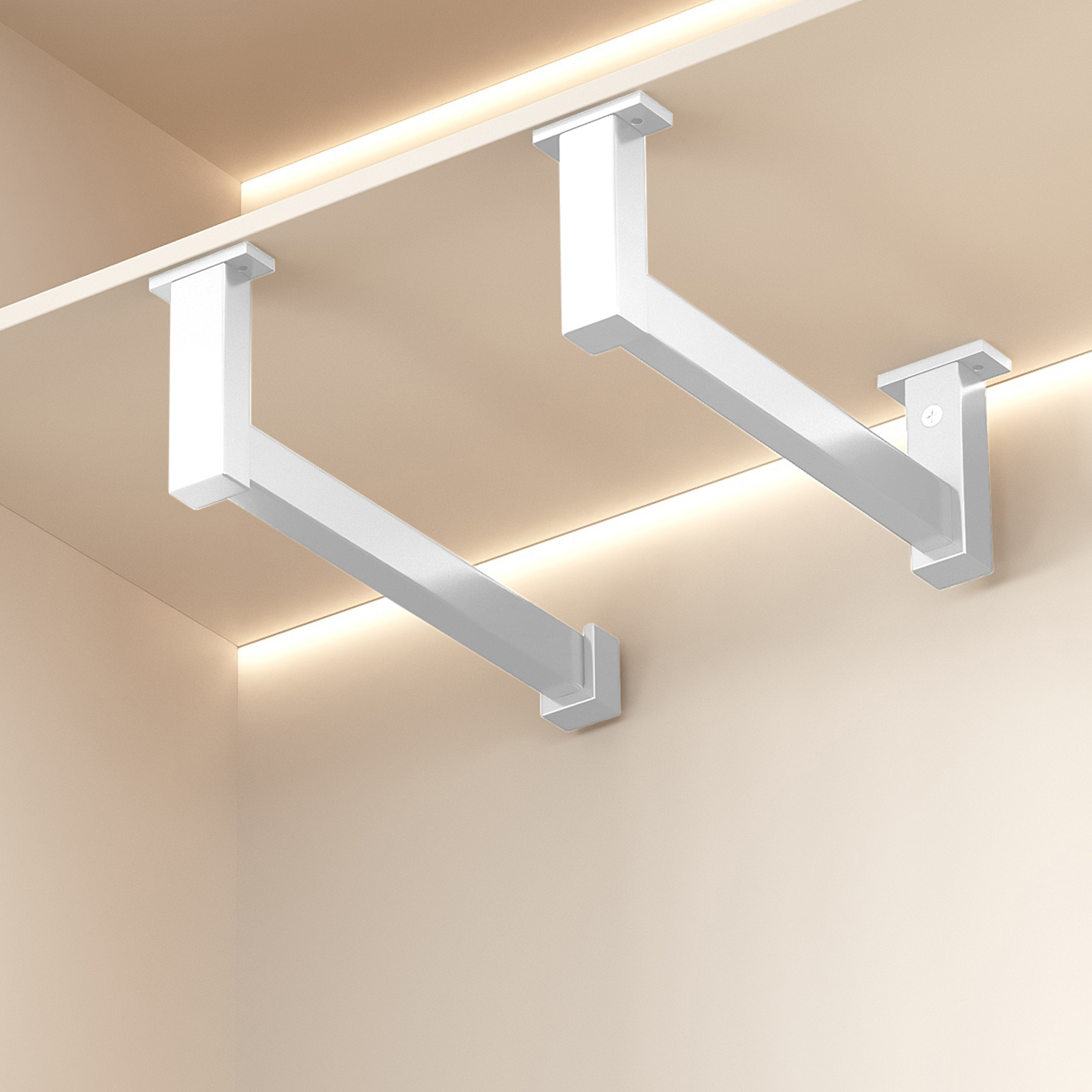 浅衣柜里的挂衣杆横杆u型纵向竖装伸缩阳台吊柜毛巾杆顶装窄衣通,基础建材,衣杆,淘宝优惠券,粉丝福利购,淘宝优惠卷