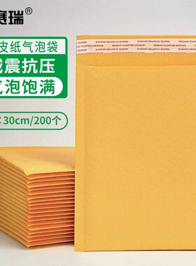 安赛瑞 牛皮纸气泡袋 防潮封袋(200个装)2530cm+4cm 10112 BJ