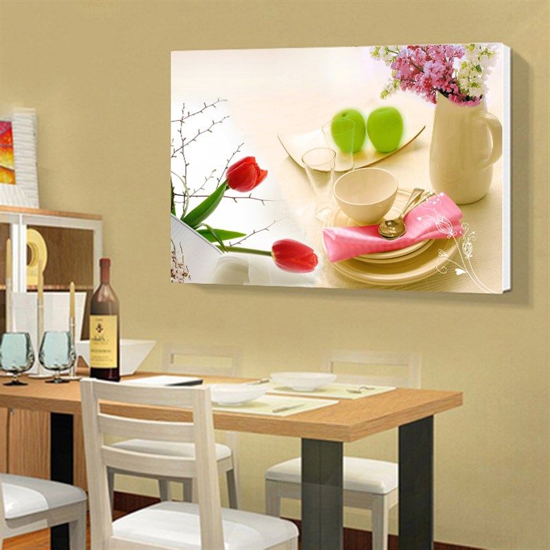 新款餐厅装饰画单幅有框晶瓷画厨房挂画客厅装饰画单联金属框壁画,家居饰品,现代装饰画,淘宝优惠券,粉丝福利购,淘宝优惠卷