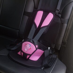 便携式车载儿童背心宝宝背带简易汽车大巴飞机五点式安全带
