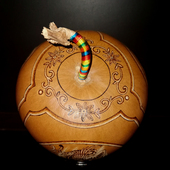 天然葫芦手工 狮虎龙 烙画转印 坐忘堂 客厅电视柜玄关装 饰品摆件