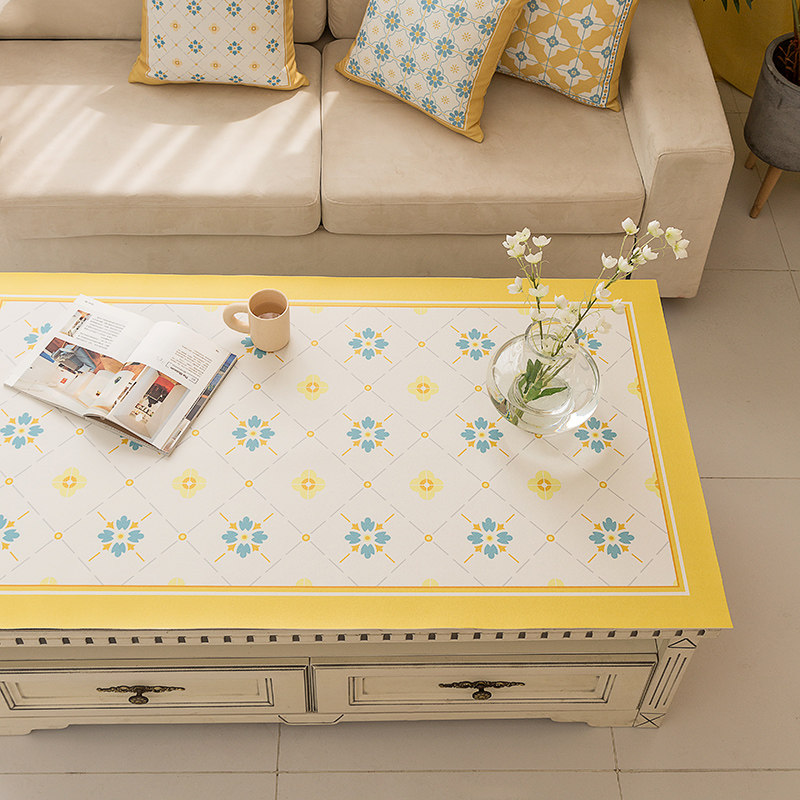 皮革茶几桌垫防水防油免洗餐桌垫子欧式茶几垫长方形桌布茶几垫子,居家布艺,茶几垫,淘宝优惠券,粉丝福利购,淘宝优惠卷