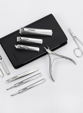 欧美达33028修甲美甲10件套不锈钢指甲刀指甲钳指甲剪死皮钳套装