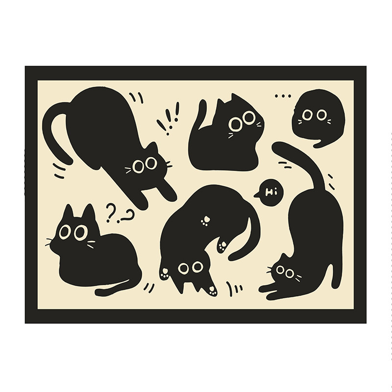 轻奢猫咪入户门地垫丝圈脚垫门垫进户门家用门口进门蹭脚垫可剪裁,居家布艺,入户地垫,淘宝优惠券,粉丝福利购,淘宝优惠卷