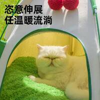 Christmas dome cat bed tent, all-season universal semi-enclosed dog bed mat, detachable and washable cat house pet supplies zeze thumbnail 3