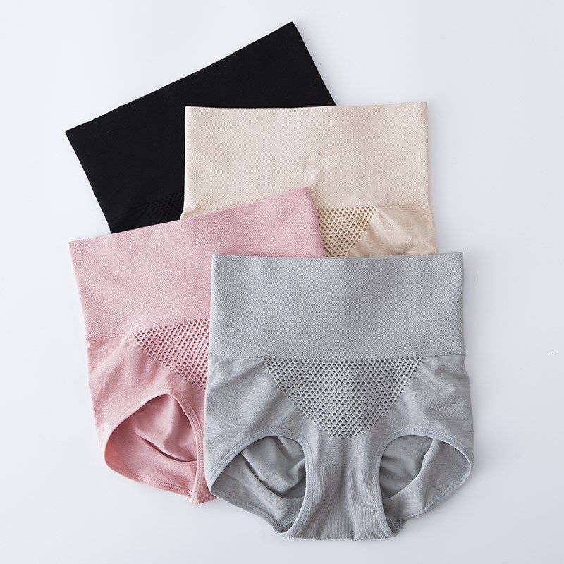 高腰收腹内裤女蜂窝护腹提臀大码纯棉底裆女士透气包臀无痕三角裤,女士内衣/男士内衣/家居服,女三角裤,淘宝优惠券,粉丝福利购,淘宝优惠卷