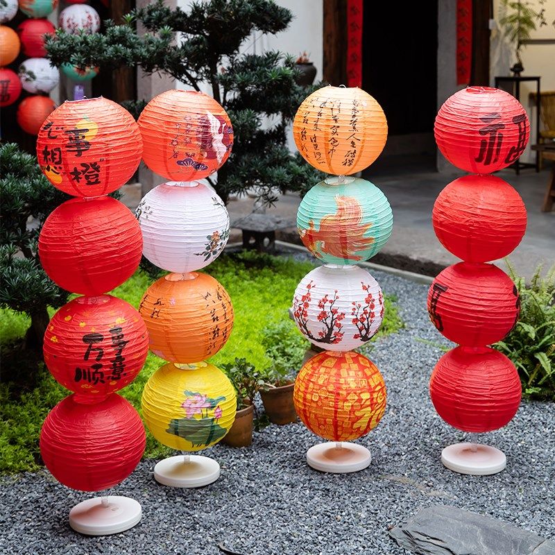 端午国风新年装饰古风折叠纸福字灯笼猜灯谜商场喜庆场景氛围挂饰,节庆用品/礼品,灯笼,淘宝优惠券,粉丝福利购,淘宝优惠卷