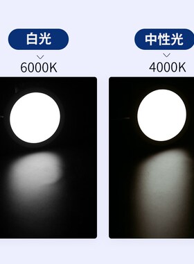 led超薄筒灯嵌入式洞灯9W15W4000K中性光白光8公分店铺办公灯开孔