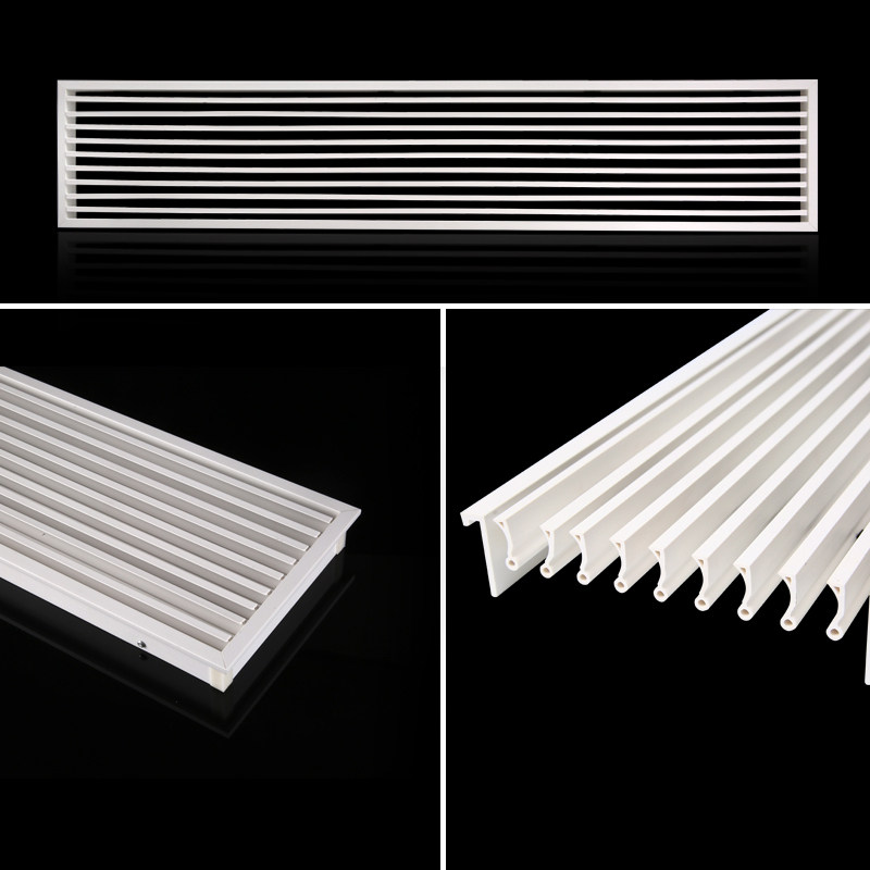中央空调出风口百叶格栅黑白双色1cm极窄边框线型风口加长定制,电子/电工,室内新风系统,淘宝优惠券,粉丝福利购,淘宝优惠卷