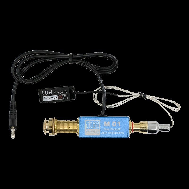 沐铃M01民谣木吉他拾音器贴片拾音器搭配老齐舒特勒AG6有3.5升级