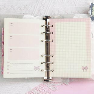 奇葩A6内页手帐内页手帐a6奇葩替芯彩色道林纸内页套装周计划网格