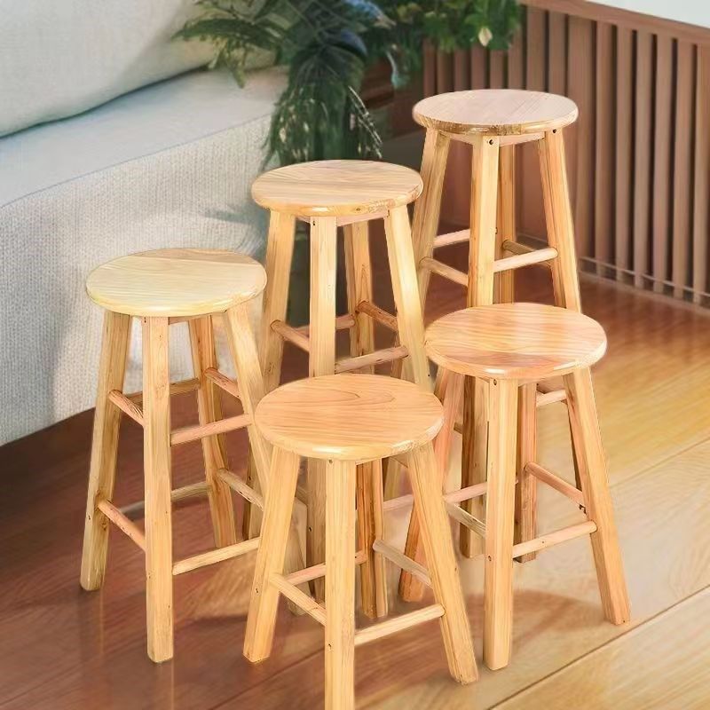 高脚凳吧台椅吧台凳子实木高凳子酒吧凳吧椅梯凳家用圆凳子柜台凳,商业/办公家具,酒吧凳,淘宝优惠券,粉丝福利购,淘宝优惠卷