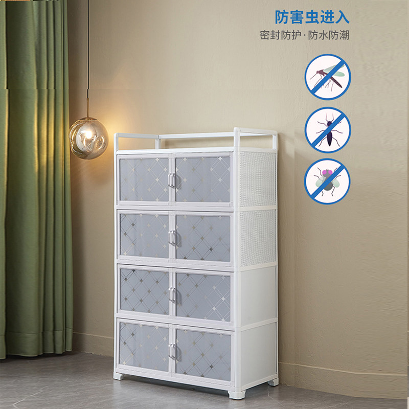 铝合金碗柜家用厨房橱柜简易储物柜多层经济型不锈钢餐边柜茶水柜,住宅家具,餐边柜,淘宝优惠券,粉丝福利购,淘宝优惠卷