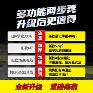 MER曼尼诺汽车美容折叠专用工具多功能洗车两步三步凳子固定防滑