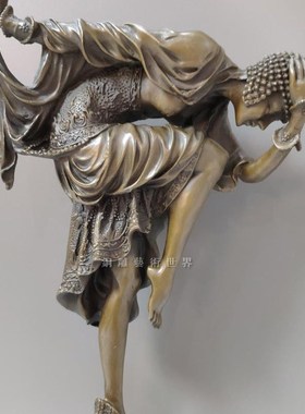 铜雕艺术世界舞者舞女蛇女欧式雕塑舞蹈人物摆件家居饰品创意礼品