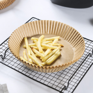 空气炸锅专用纸烤箱纸盘 烘圆形烘焙用纸家用烧烤垫纸不沾吸油纸