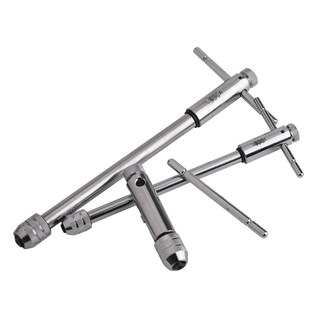 T型丝锥扳手 可调式棘轮绞手丝攻扳手加长杆攻丝工具手动板手攻牙