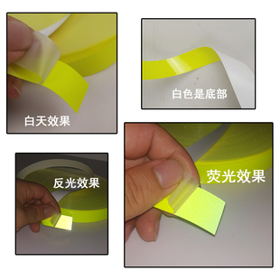 荧光黄反光条热贴膜压烫型在夜间警示反光热烫膜可直接压烫衣服上