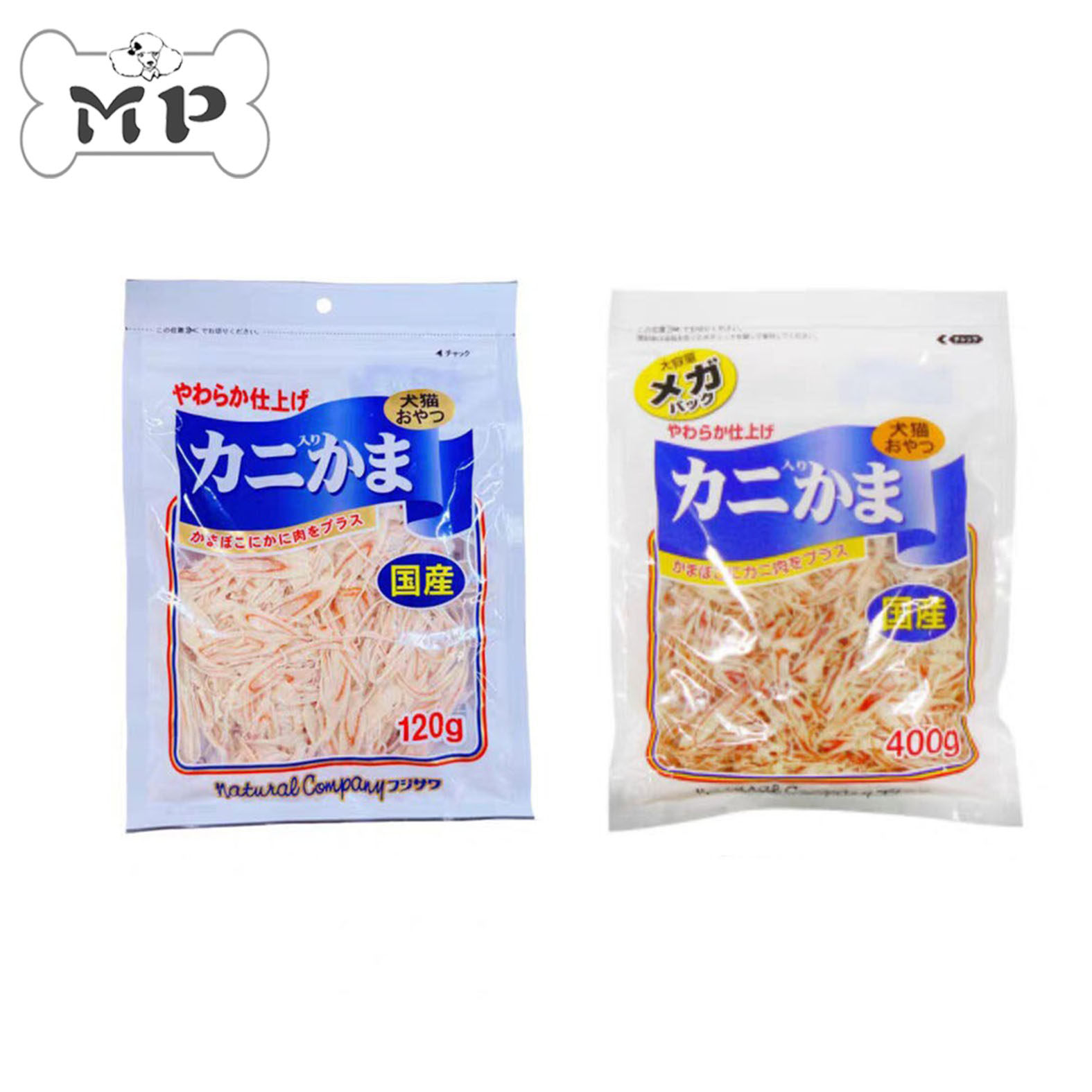 『Memory Pet』日本藤沢商事宠物蟹肉鱼糕高蛋白拌饭营养训练零食